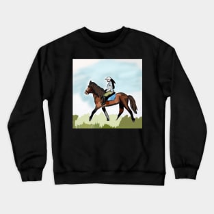 Horse Riding Day Crewneck Sweatshirt